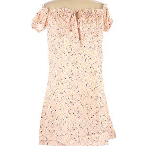 Unbranded Casual Dress Size M Medium New W/ Tags NWT Off Shoulder Pink Short